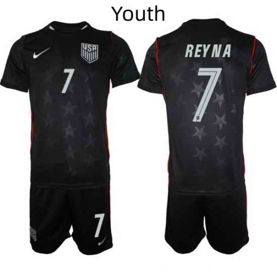 USA FIFA World Cup 2026 Navy Blue Soccer Jersey Giovanni Reyna #7